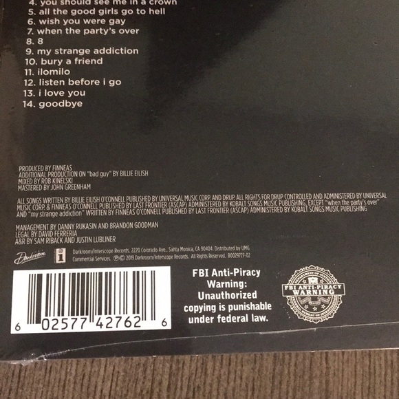 Billie Eilish CD 💿 - Picture 4 of 4